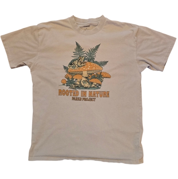 Rooted in Nature Parks Project Mushroom T-Shirt Mens/Unisex (Sold Out Color) XL - Picture 1 of 9